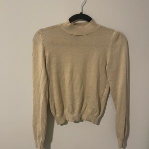 Forever 21 Cream Turtleneck Sweater